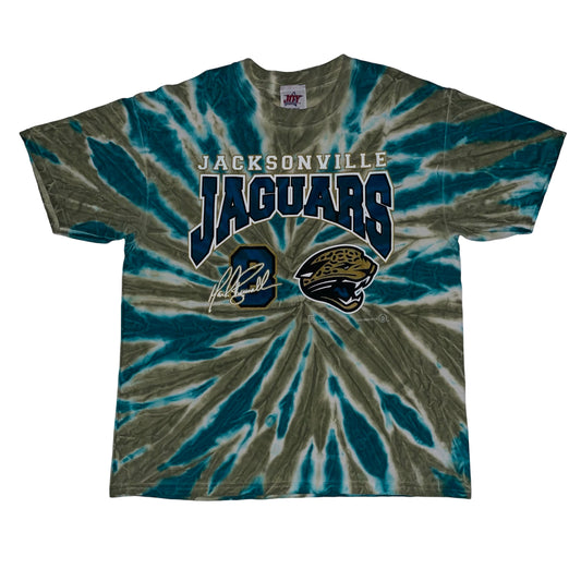 Vintage Jacksonville Jaguars 1999 Mark Brunell tie dye shirt size LARGE