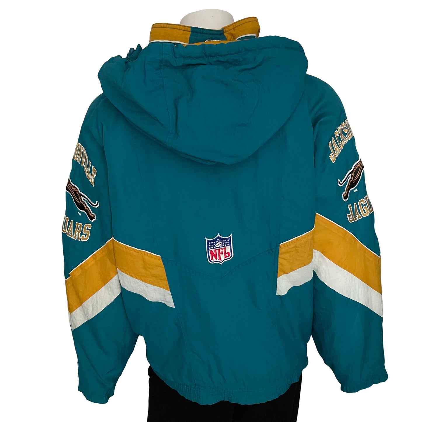 Vintage Jacksonville Jaguars banned logo STARTER jacket size LARGE