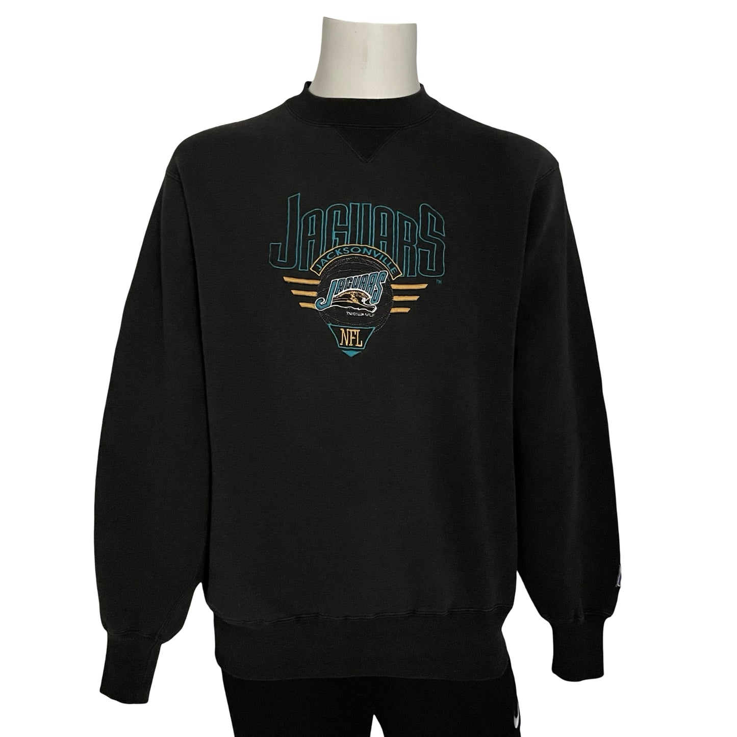 Vintage Jacksonville Jaguars banned logo embroidered sweatshirt size LARGE