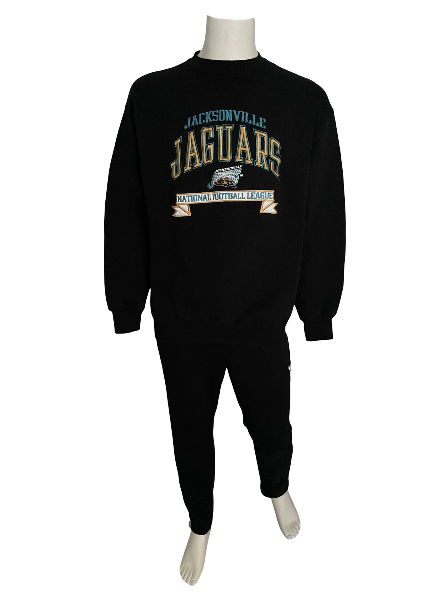 Vintage Jacksonville Jaguars LOGO 7 embroidered sweatshirt size XL