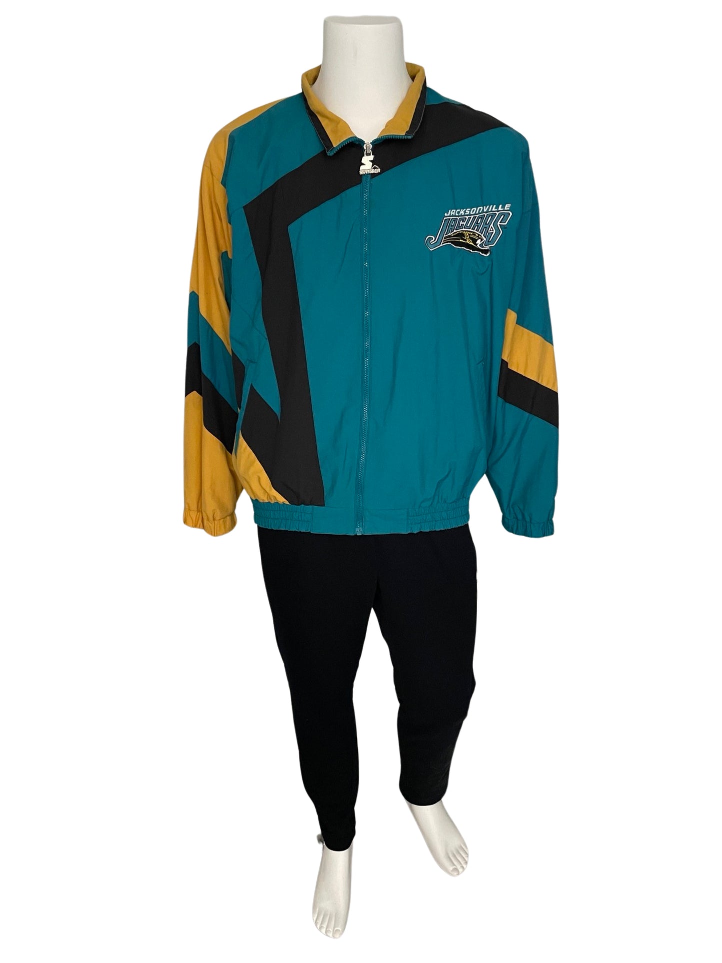 Vintage Jacksonville Jaguars banned logo STARTER windbreaker size LARGE