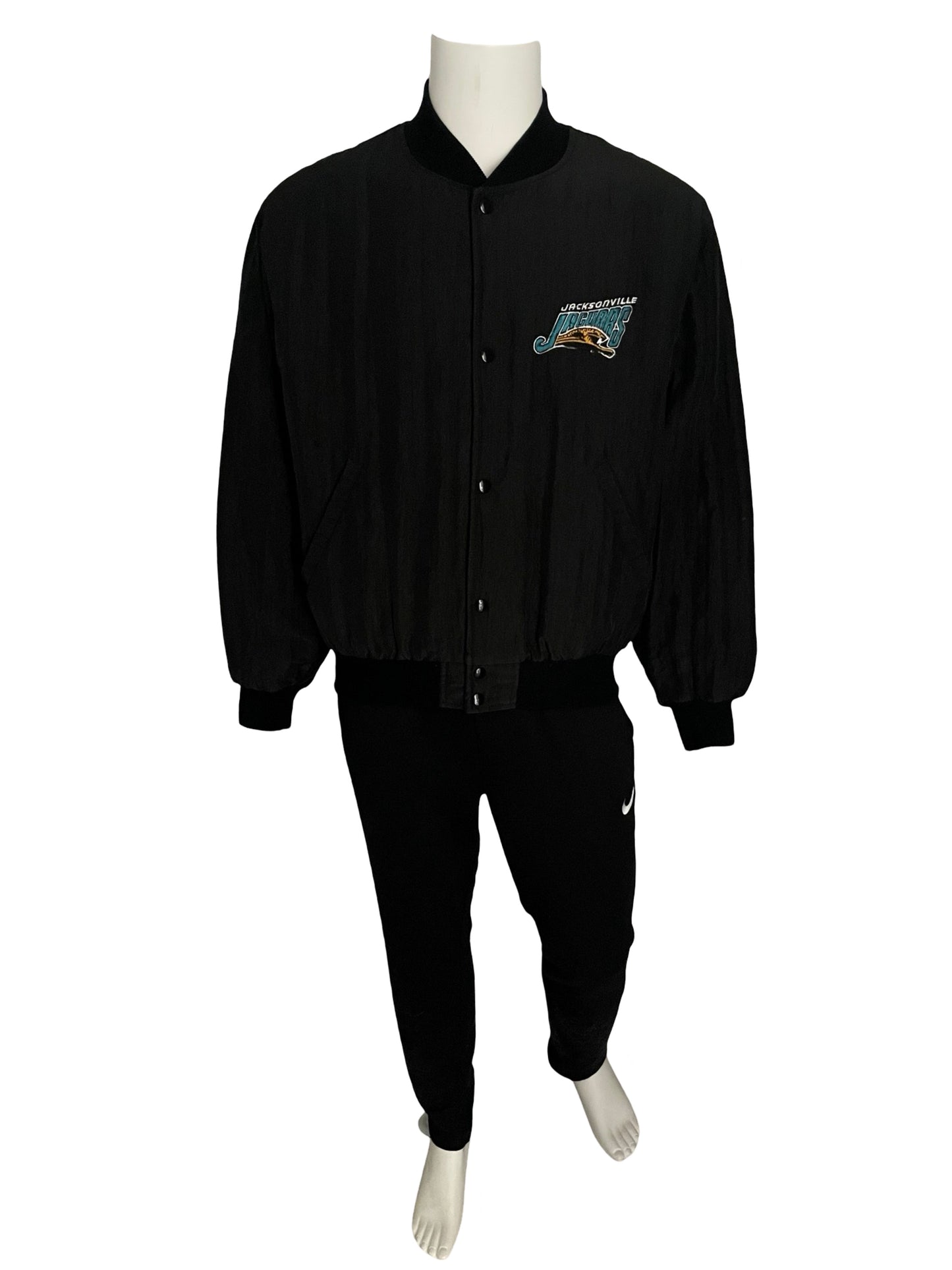 Vintage Jacksonville Jaguars STARTER banned logo bomber jacket size LARGE