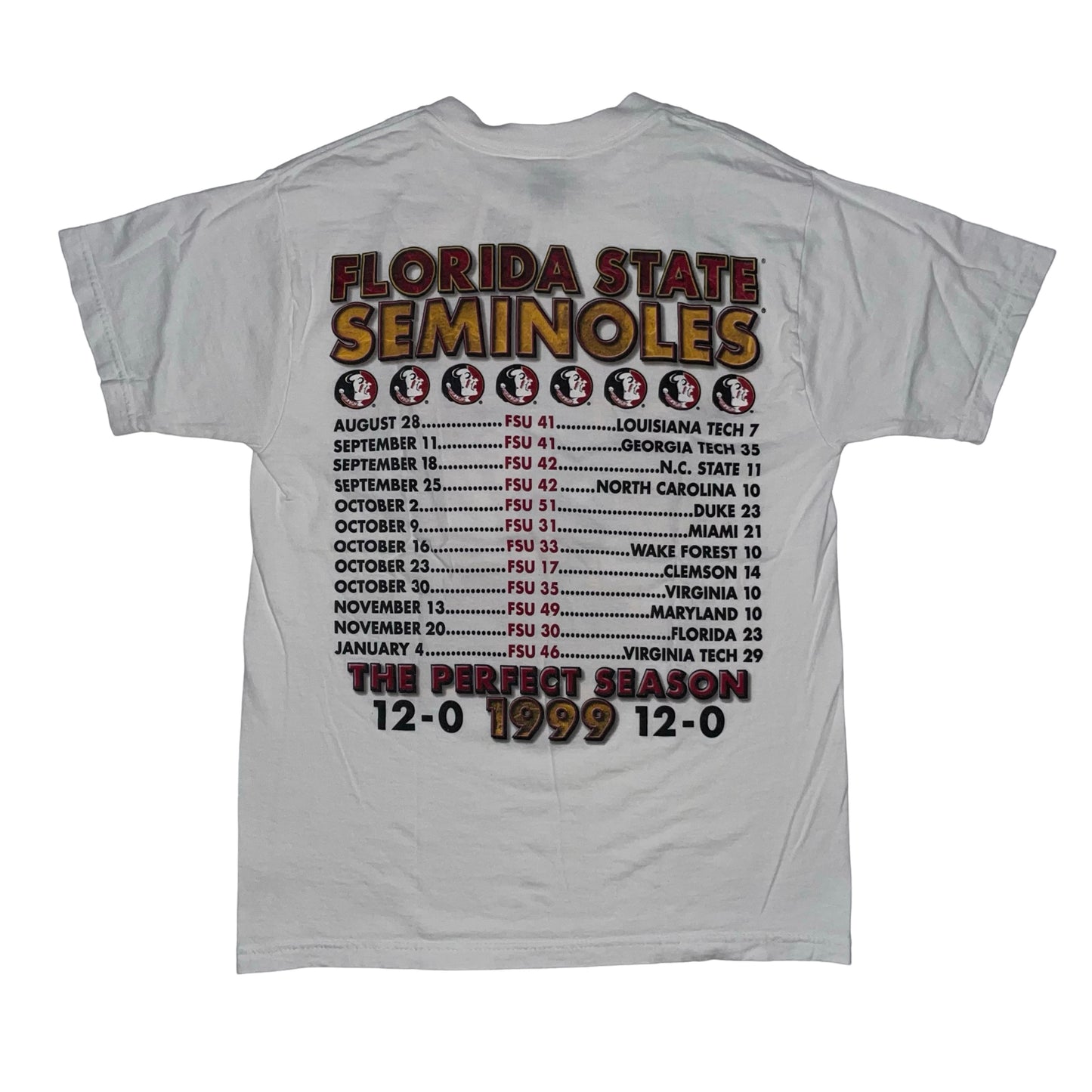 Florida State Seminoles 1999 two-sided shirt size SMALL