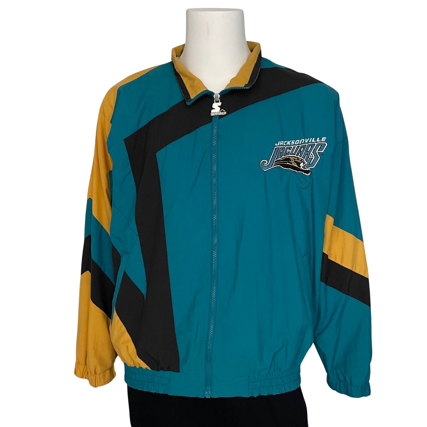 Vintage Jacksonville Jaguars banned logo STARTER windbreaker size LARGE