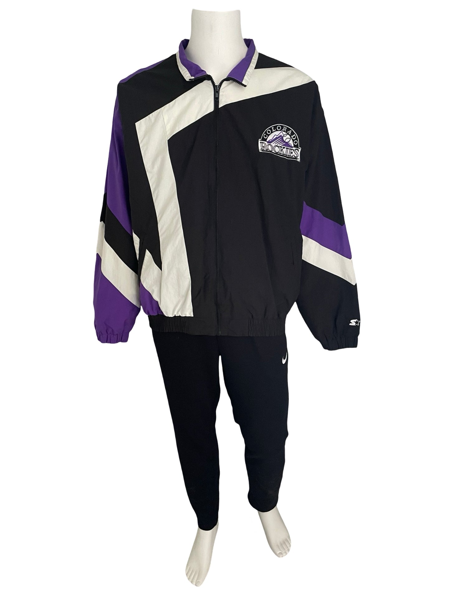 Vintage Colorado Rockies STARTER windbreaker size XL