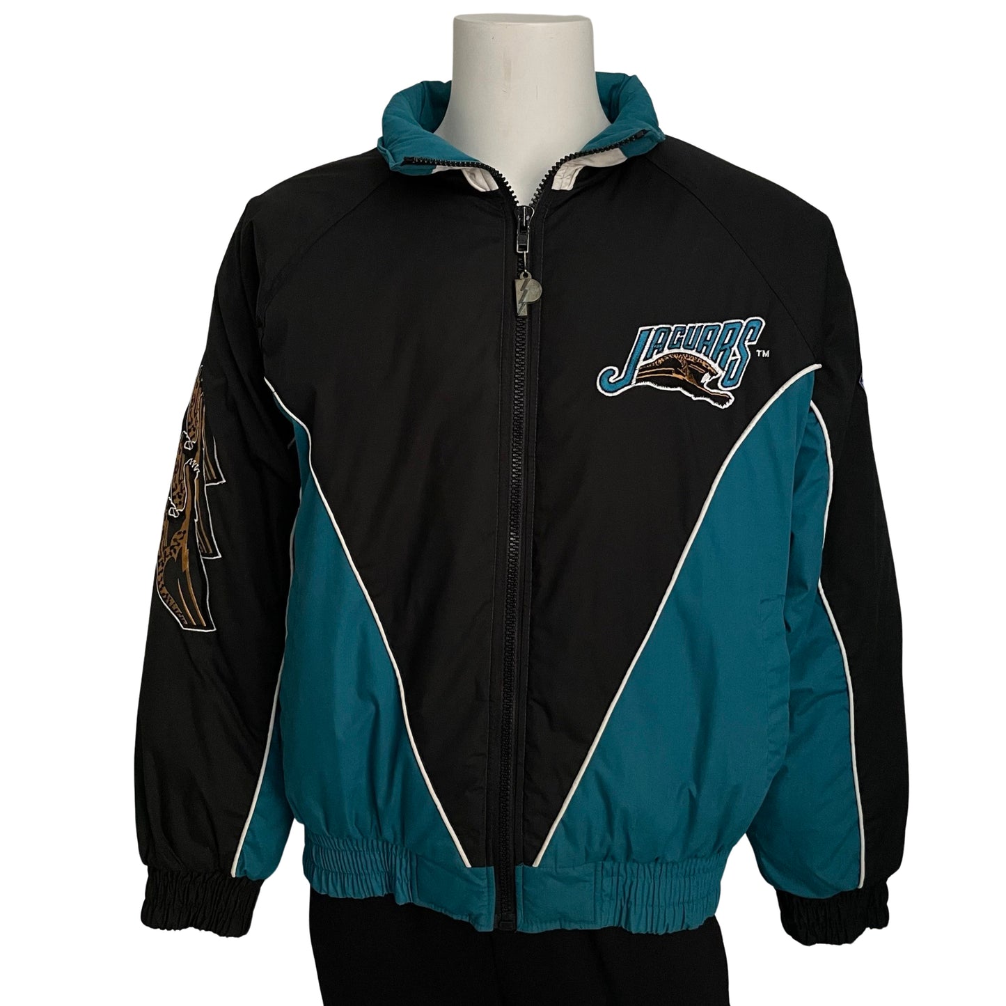 Vintage Jacksonville Jaguars banned logo PRO PLAYER by Daniel Young jacket size LARGE