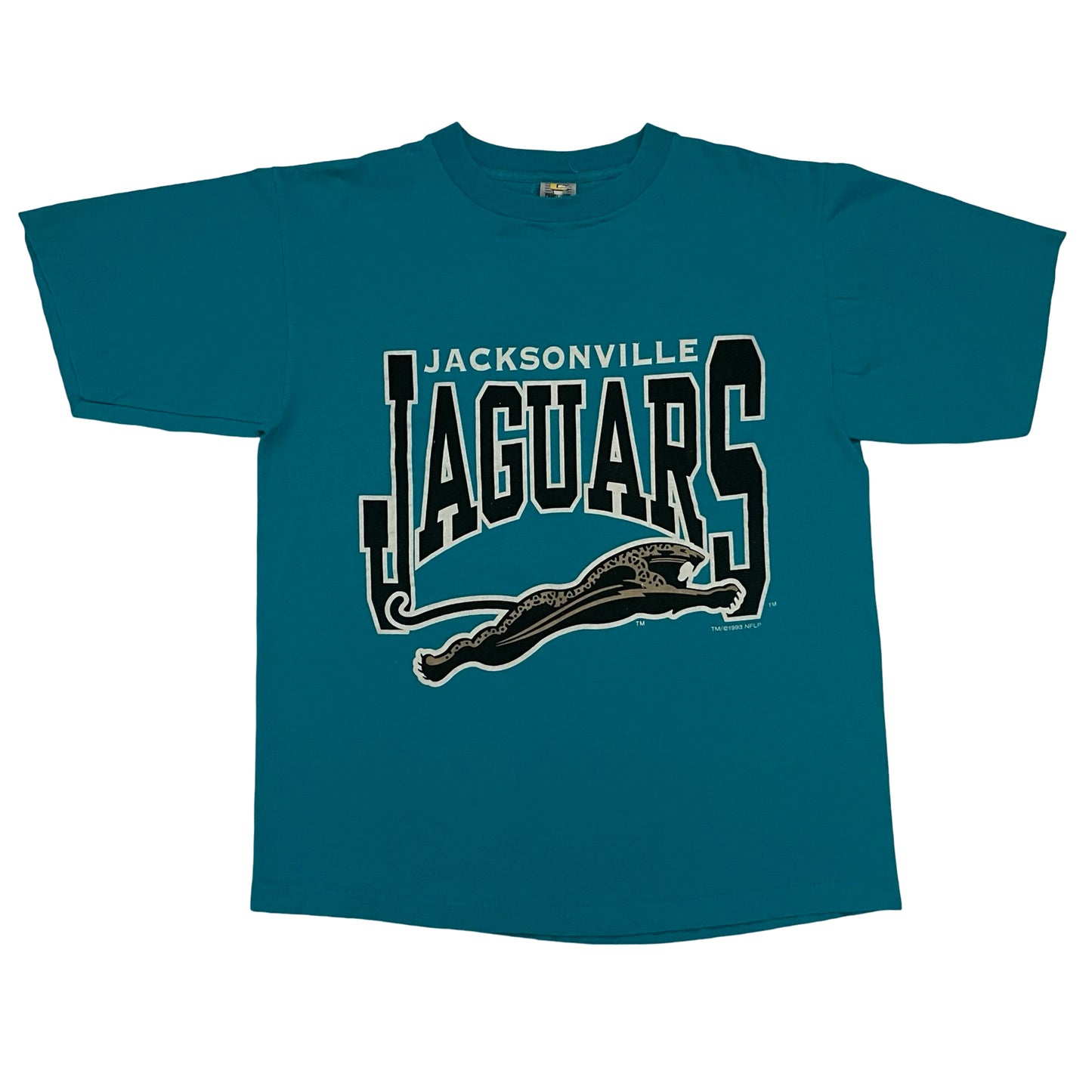 Vintage Jacksonville Jaguars 1993 banned logo shirt size LARGE