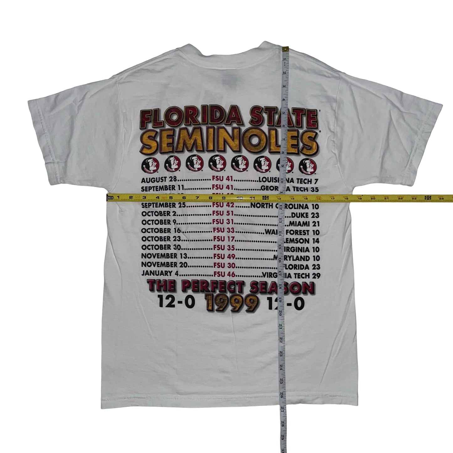 Florida State Seminoles 1999 two-sided shirt size SMALL