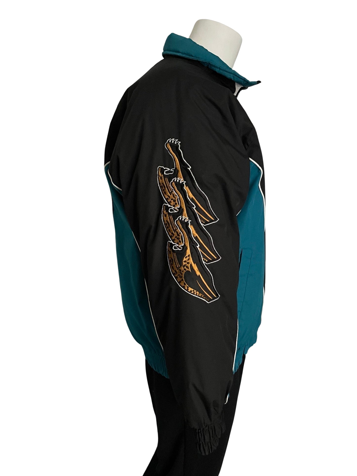 Vintage Jacksonville Jaguars banned logo PRO PLAYER by Daniel Young jacket size LARGE