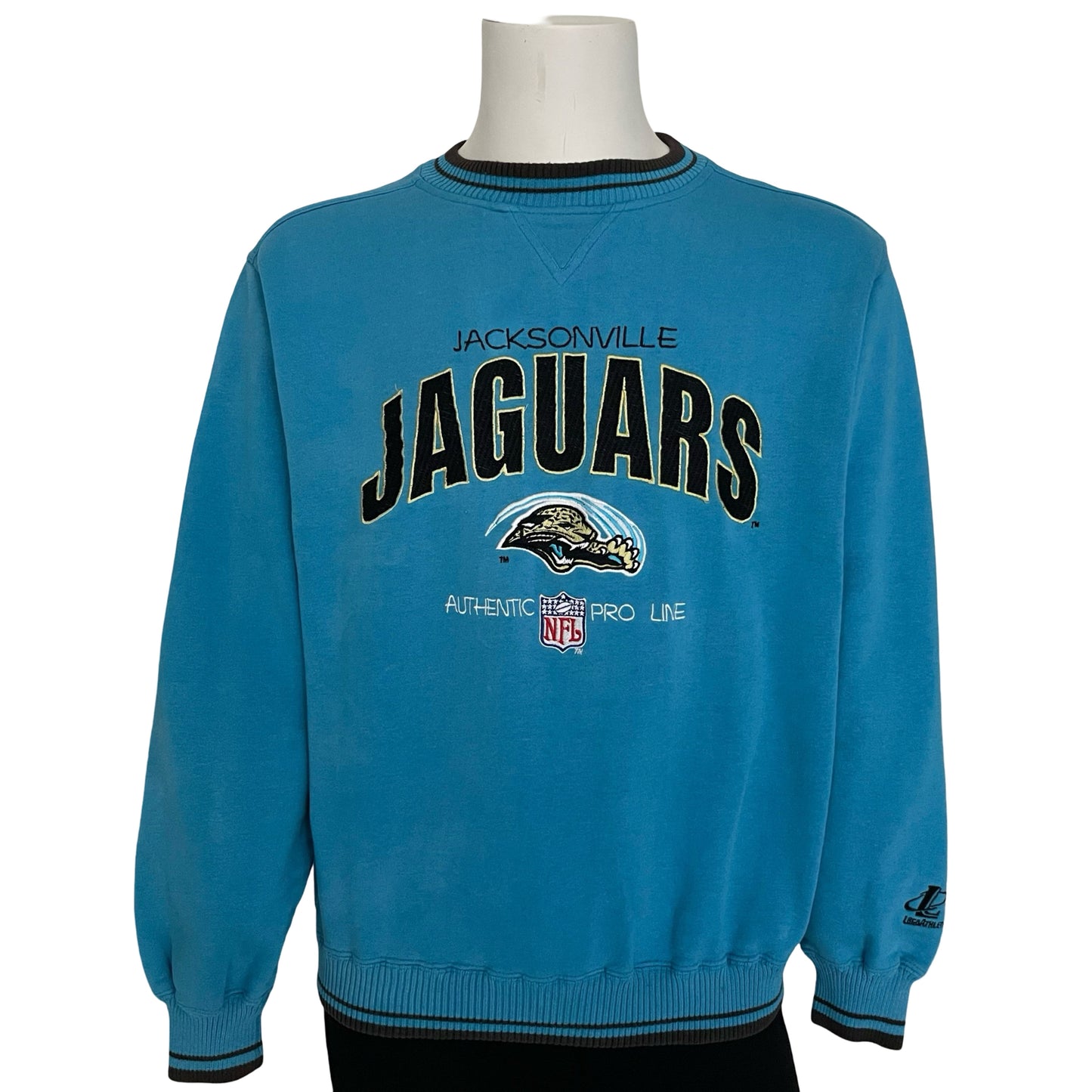 Vintage Jacksonville Jaguars embroidered sweatshirt size MEDIUM