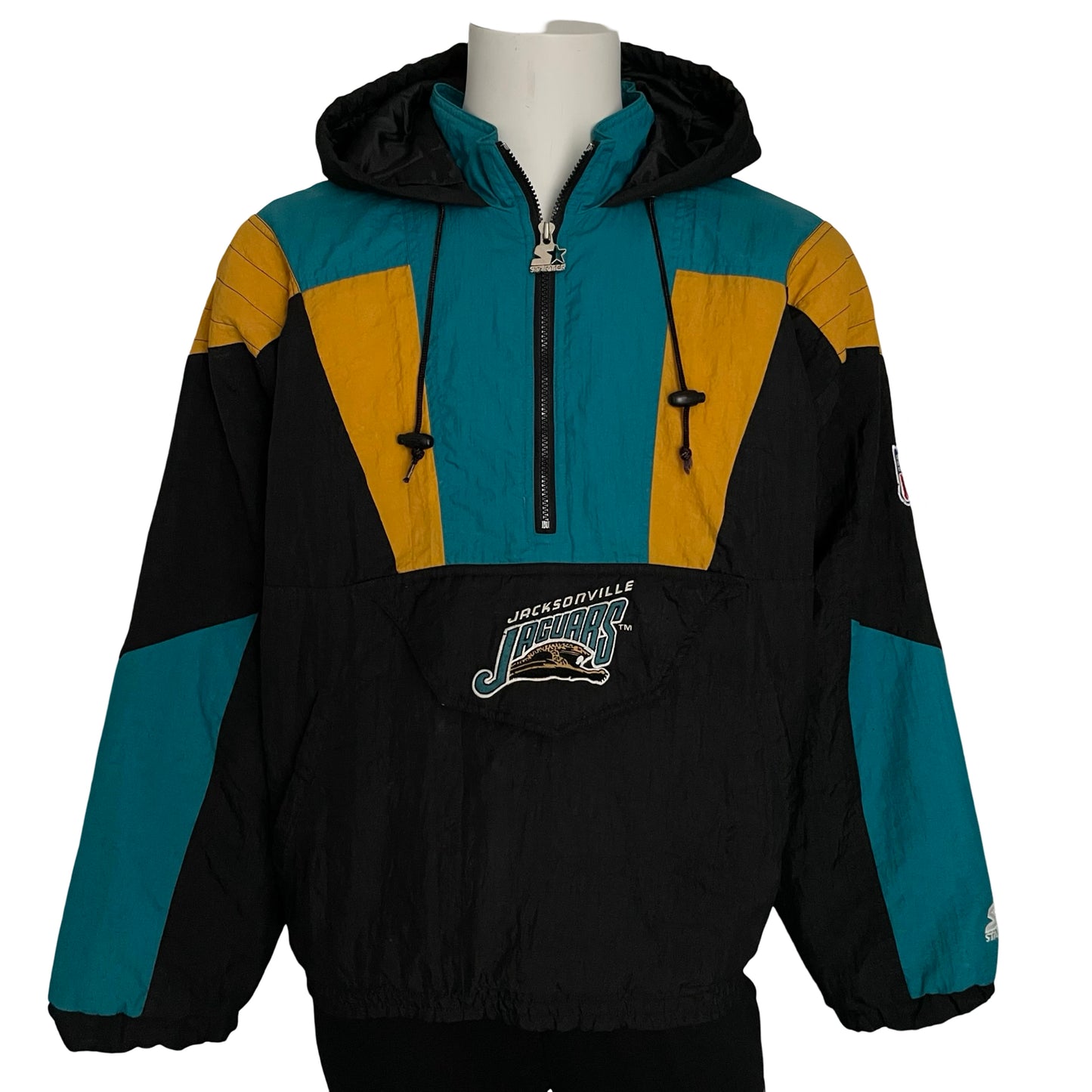 Vintage Jacksonville Jaguars banned logo STARTER jacket size LARGE