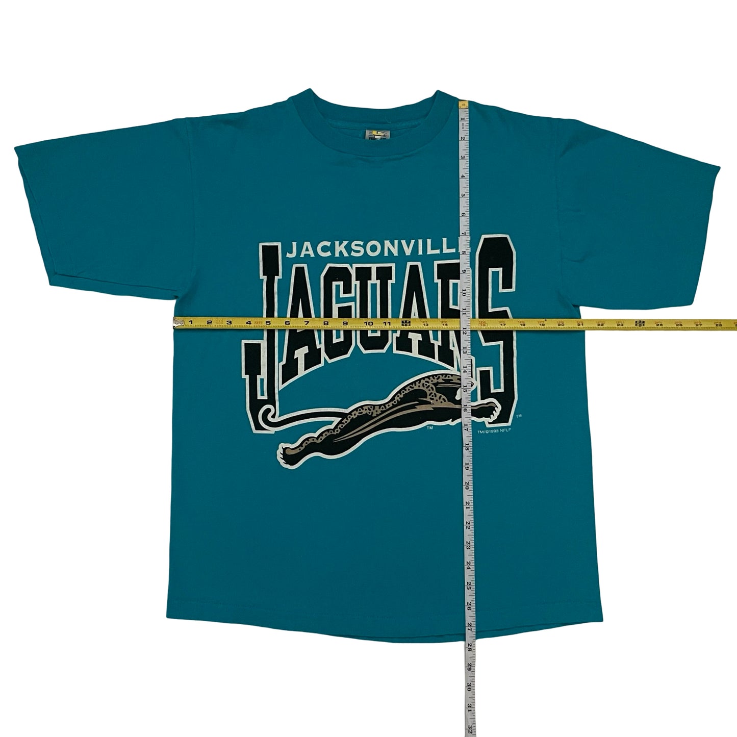 Vintage Jacksonville Jaguars 1993 banned logo shirt size LARGE