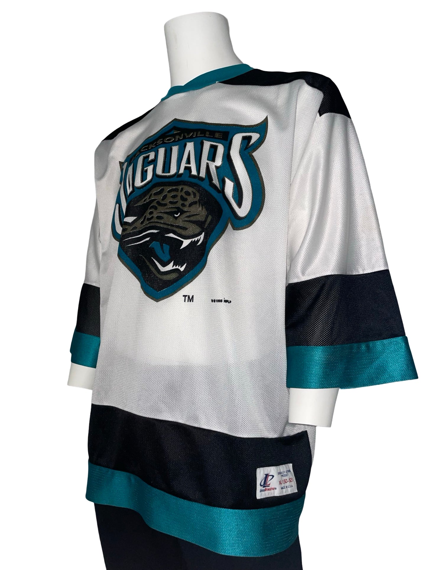 Vintage Jacksonville Jaguars 1995 LOGO ATHLETIC hockey jersey size XL