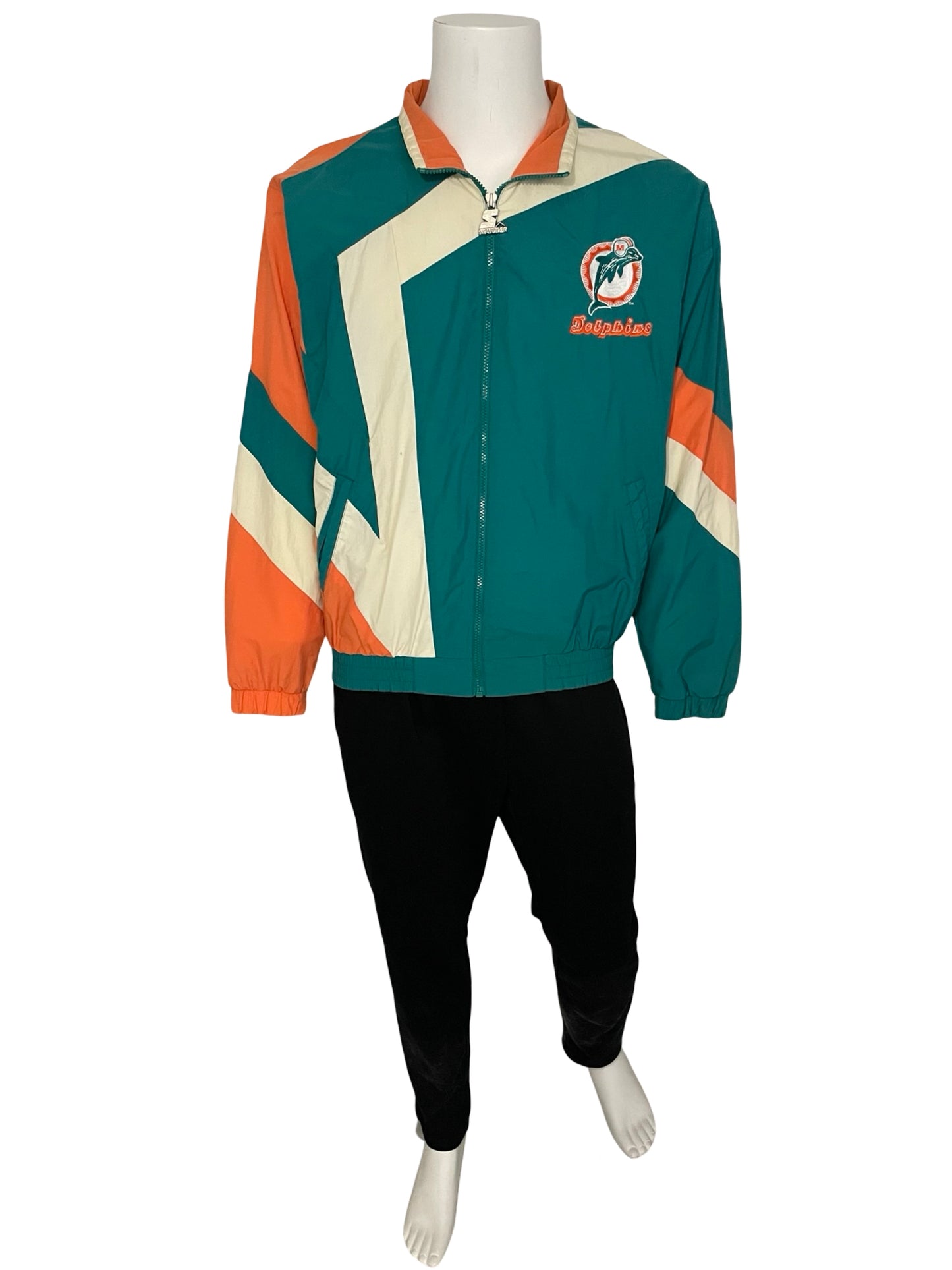 Vintage Miami Dolphins STARTER windbreaker jacket size MEDIUM