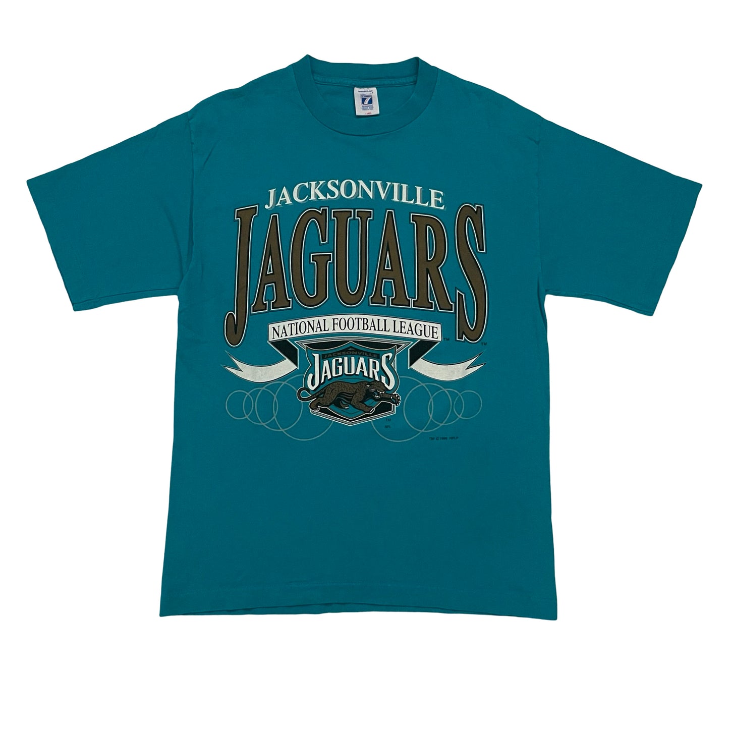 Vintage Jacksonville Jaguars 1995 LOGO 7 shirt size LARGE