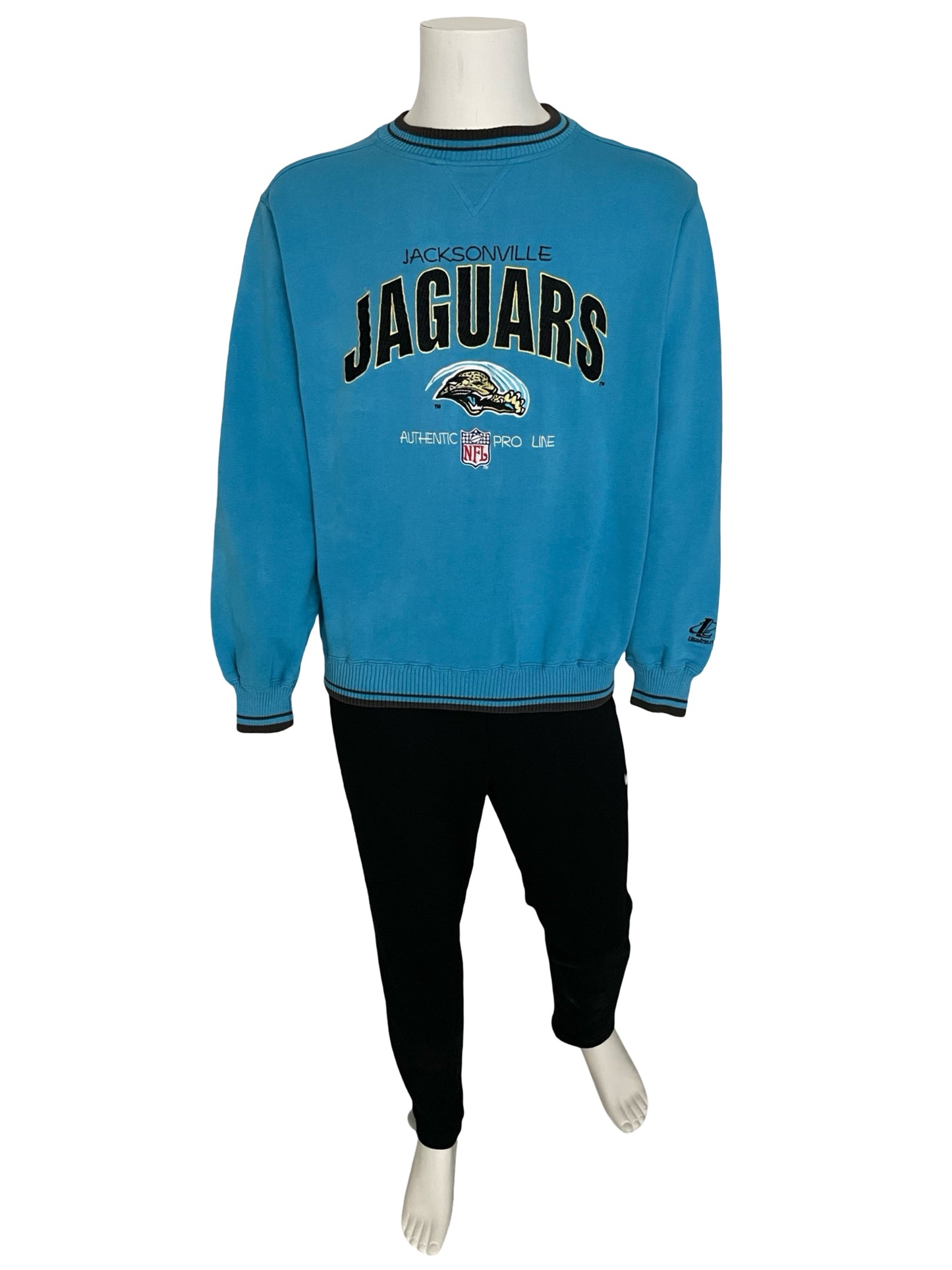 Vintage Jacksonville Jaguars embroidered sweatshirt size MEDIUM