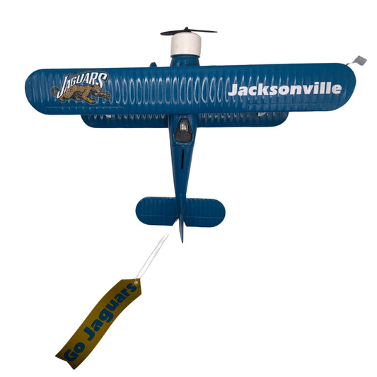 Vintage Jacksonville Jaguars toy airplane