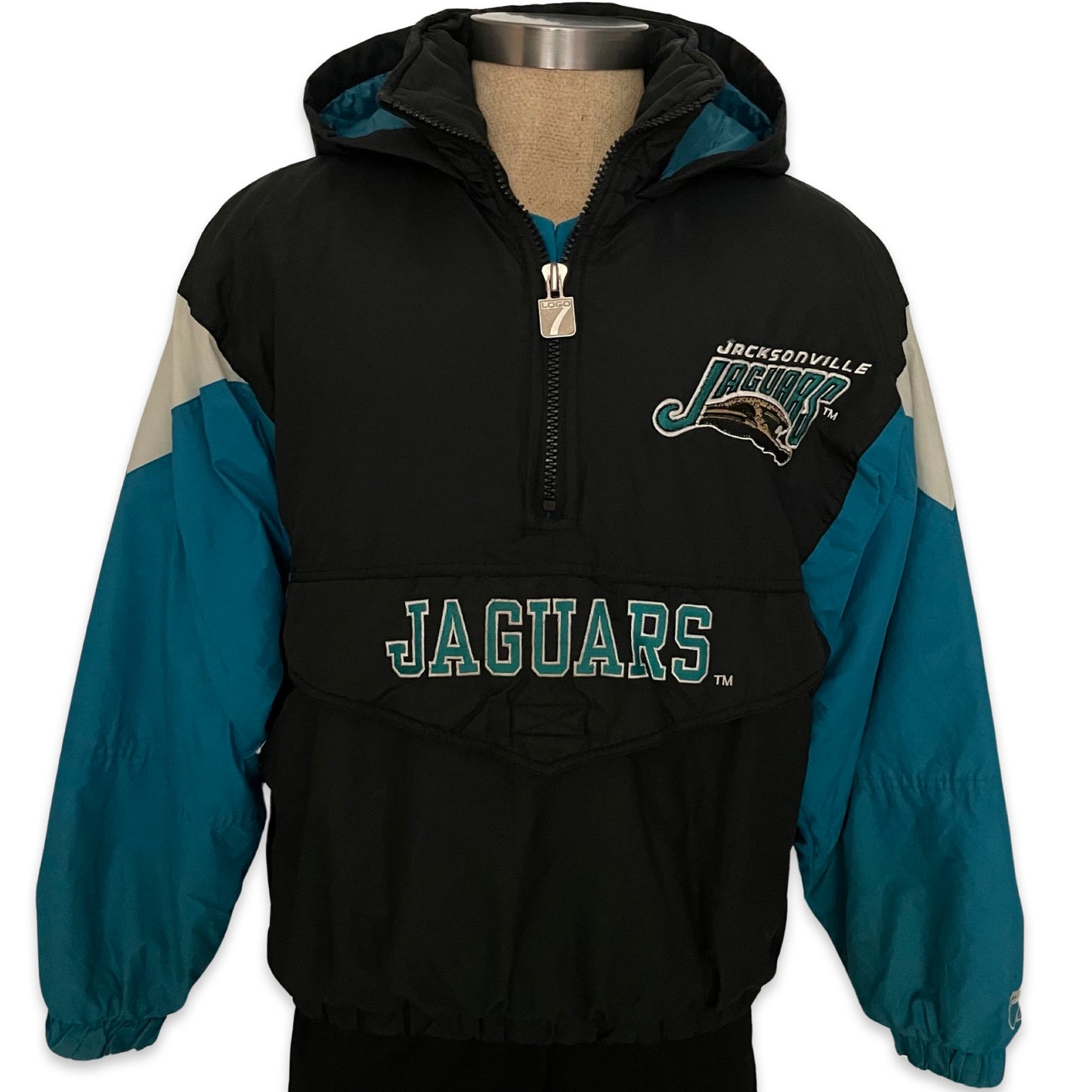 Vintage Jacksonville Jaguars LOGO 7 banned logo jacket size LARGE