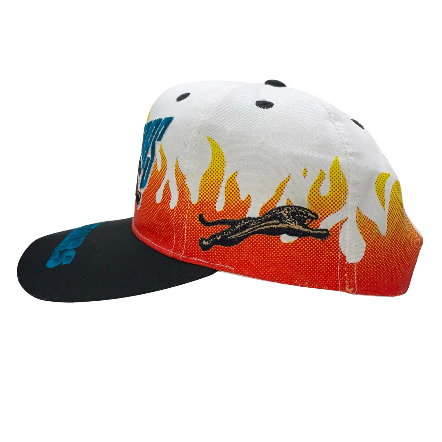 Vintage Jacksonville Jaguars banned logo RARE "On Fire" hat