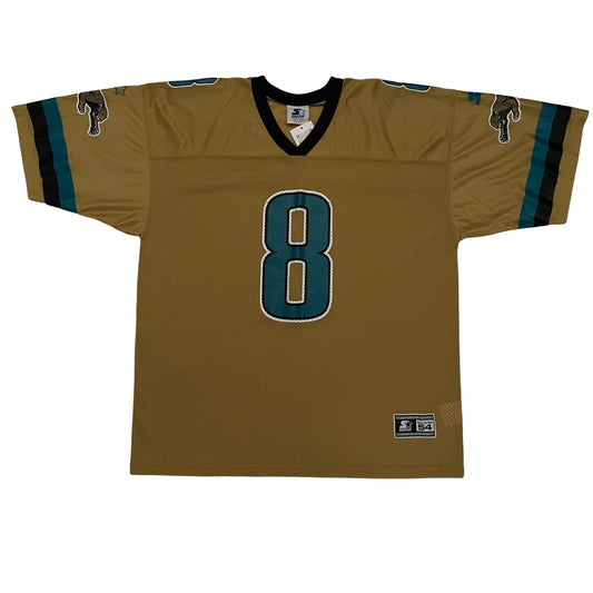 Vintage Jacksonville Jaguars Mark Brunell Gold STARTER jersey size 2XL