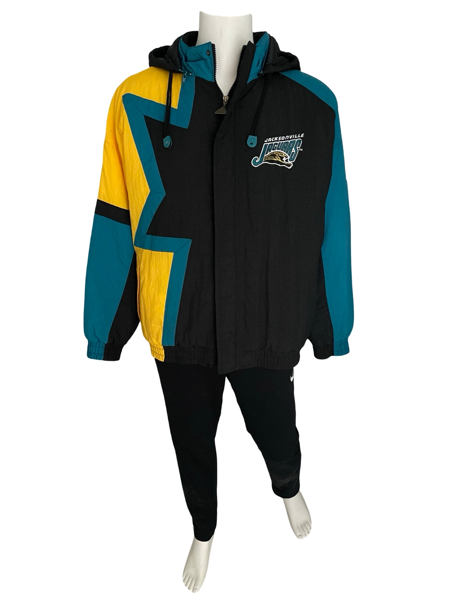 Vintage Jacksonville Jaguars RARE banned logo APEX jacket size XL