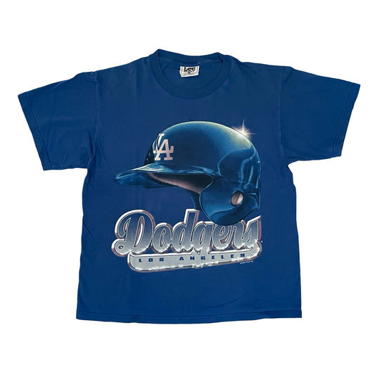 Vintage Los Angeles Dodgers 1997 helmet shirt size LARGE