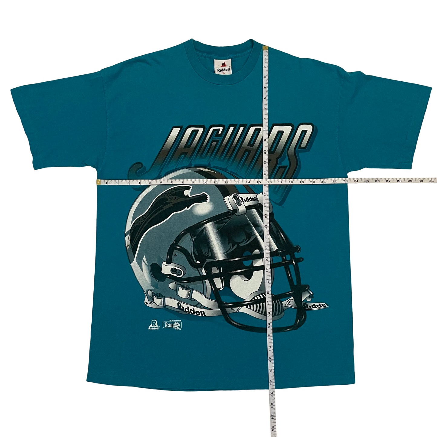 Vintage Jacksonville Jaguars 1994 banned logo helmet shirt size XL