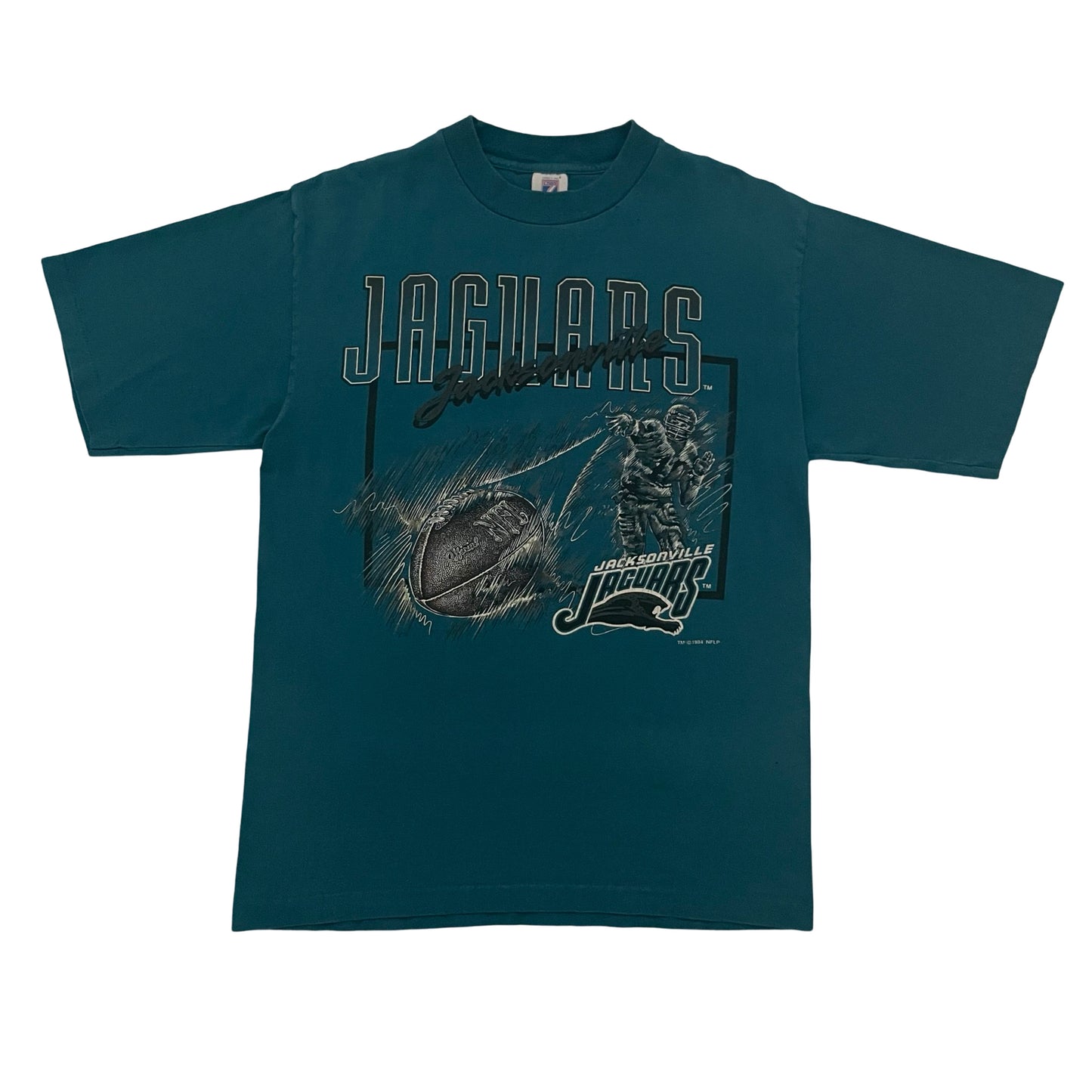 Vintage Jacksonville Jaguars 1994 banned logo shirt size MEDIUM