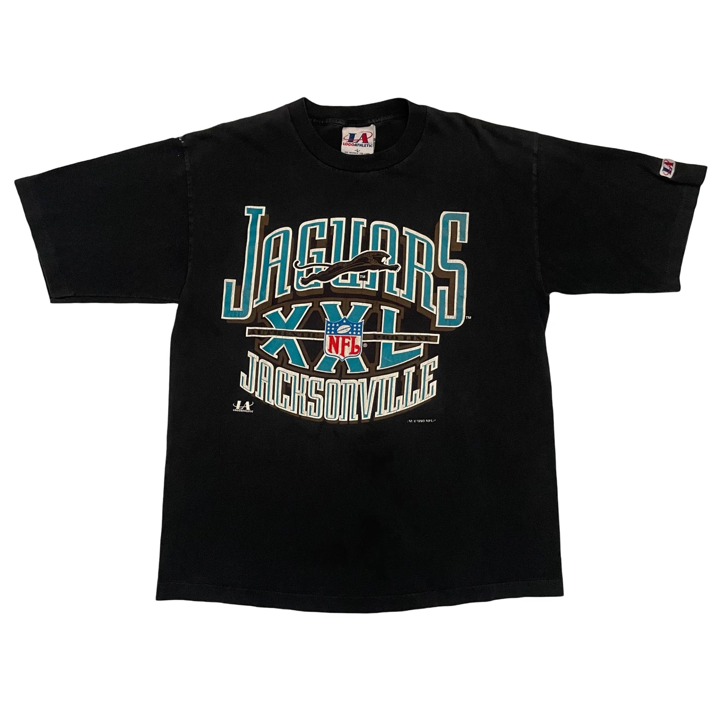 Vintage Jacksonville Jaguars 1993 LOGO ATHLETIC shirt size LARGE