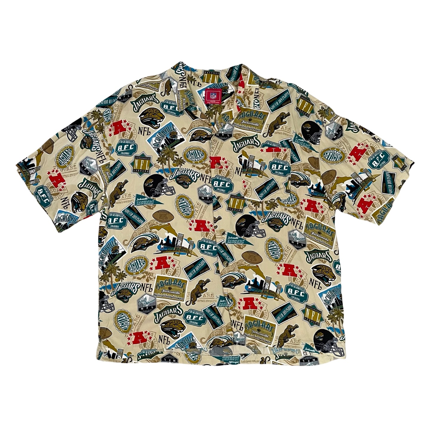 Vintage Jacksonville Jaguars Hawaiian shirt size 2XL