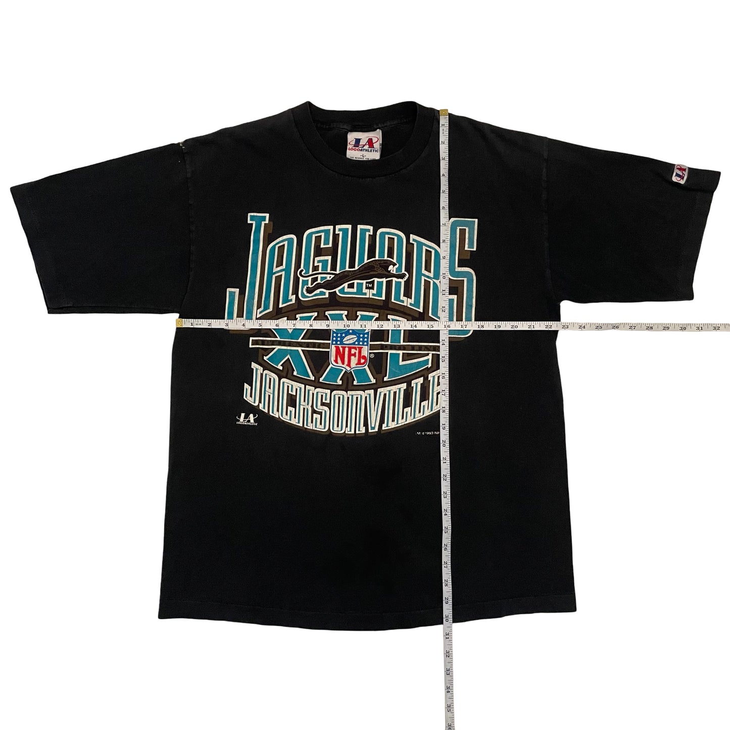 Vintage Jacksonville Jaguars 1993 LOGO ATHLETIC shirt size LARGE