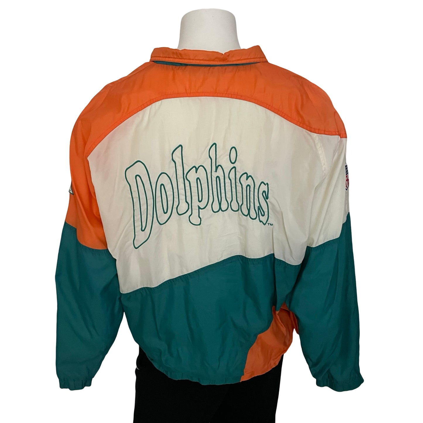 Vintage Miami Dolphins APEX windbreaker jacket size LARGE