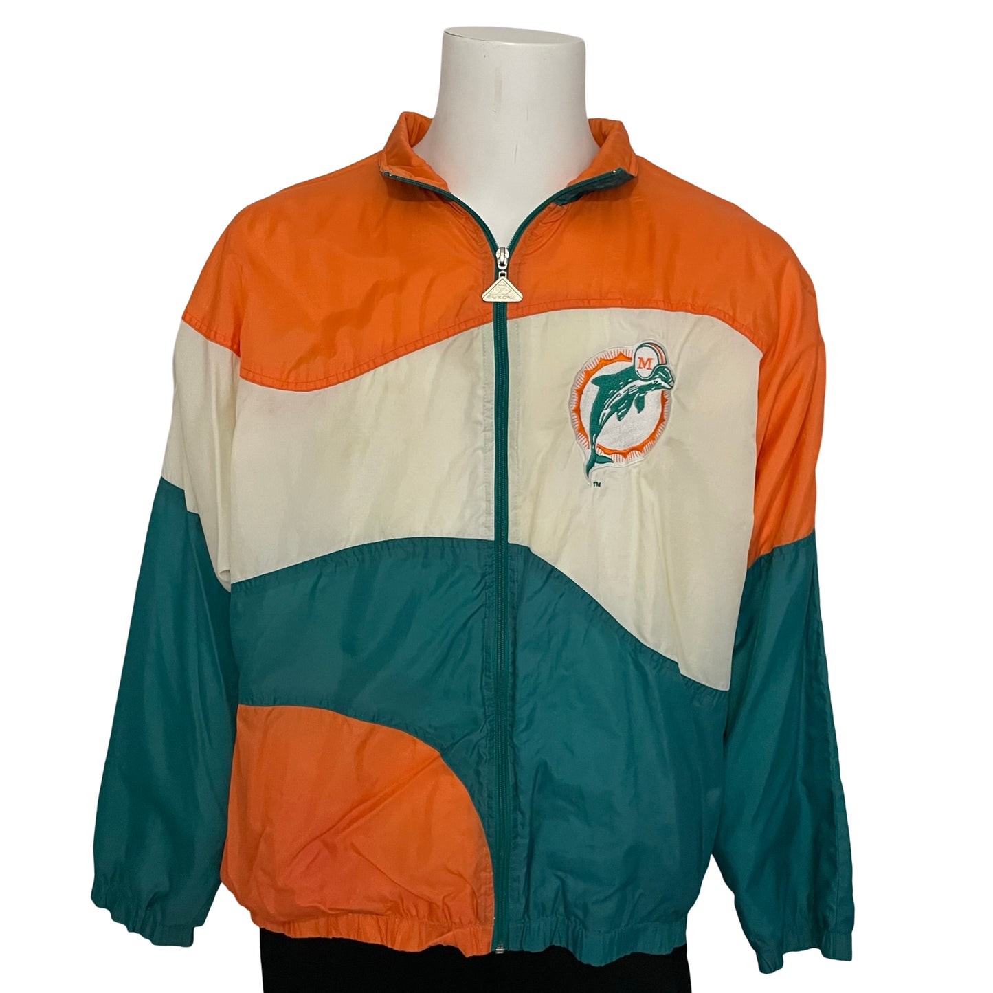 Vintage Miami Dolphins APEX windbreaker jacket size LARGE