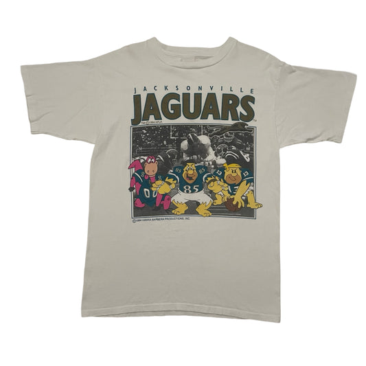 Vintage Jacksonville Jaguars 1994 banned logo FLINTSTONES shirt size LARGE