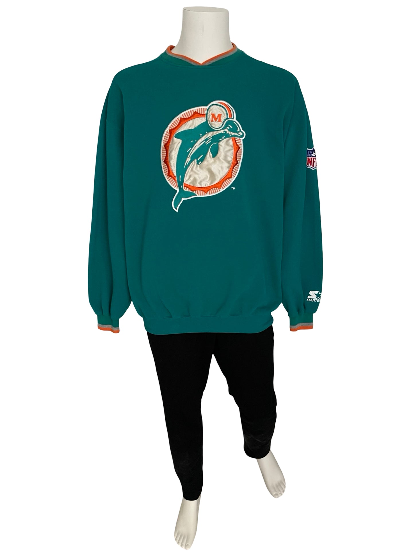 Vintage Miami Dolphins STARTER sweatshirt size XL