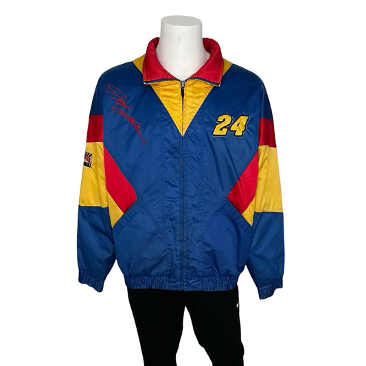 Jeff Gordon NUTMEG satin jacket size LARGE