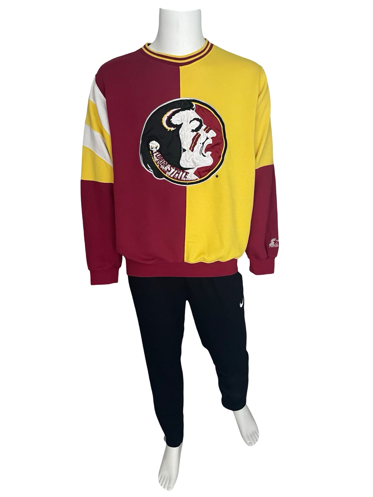 Florida State FSU STARTER sweatshirt size LARGE