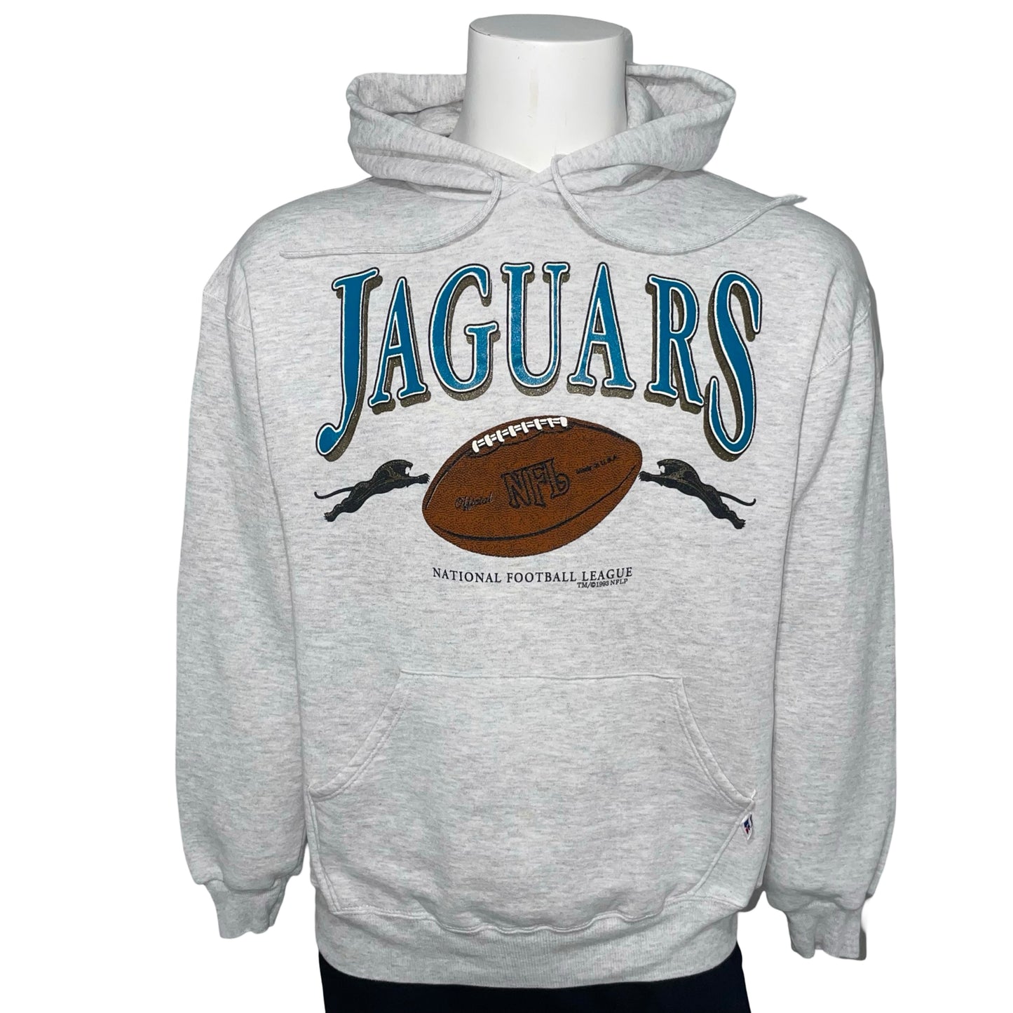 Vintage Jacksonville Jaguars 1993 banned logo hoodie size LARGE