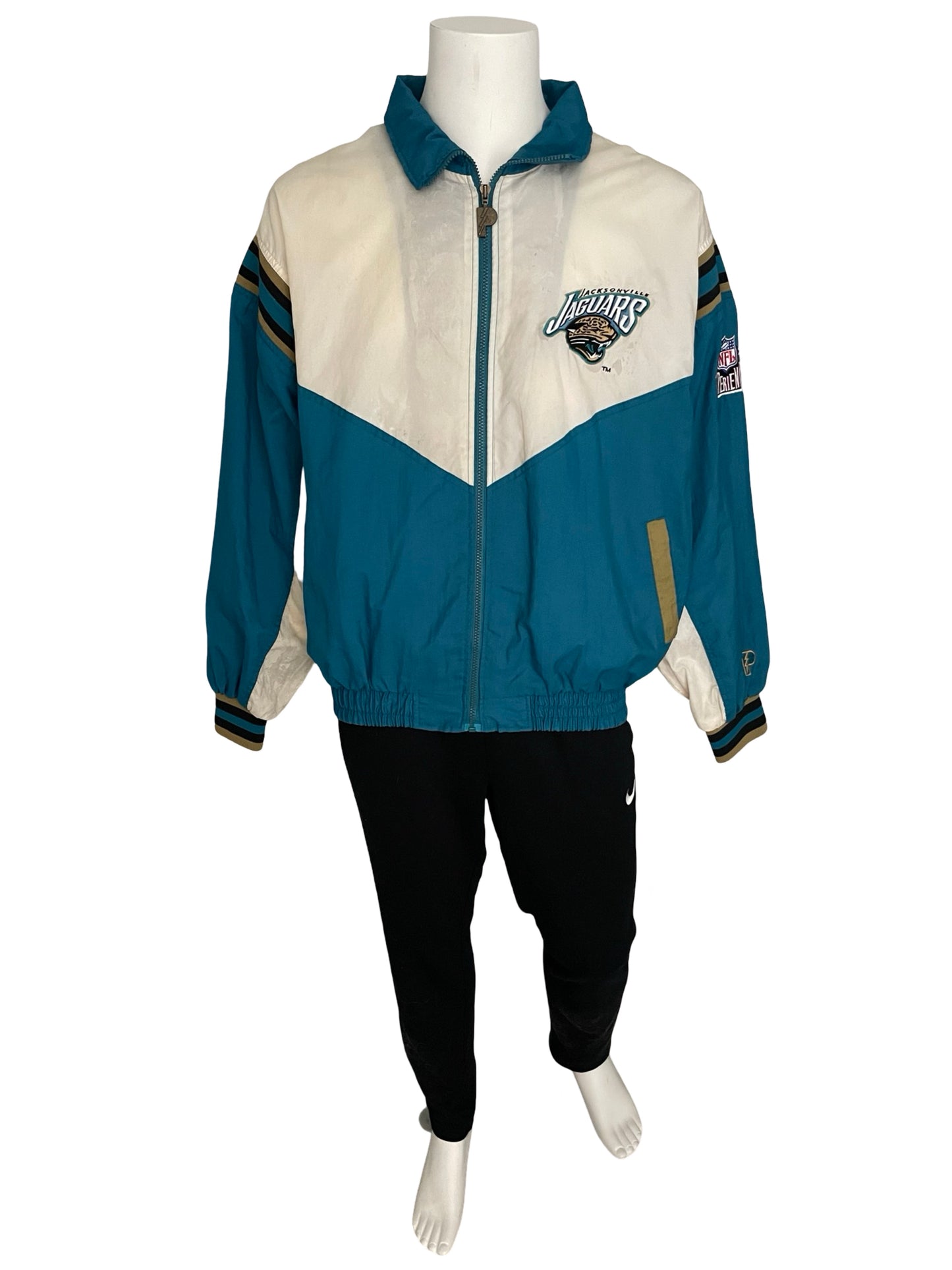 Vintage Jacksonville Jaguars PRO PLAYER windbreaker size XL