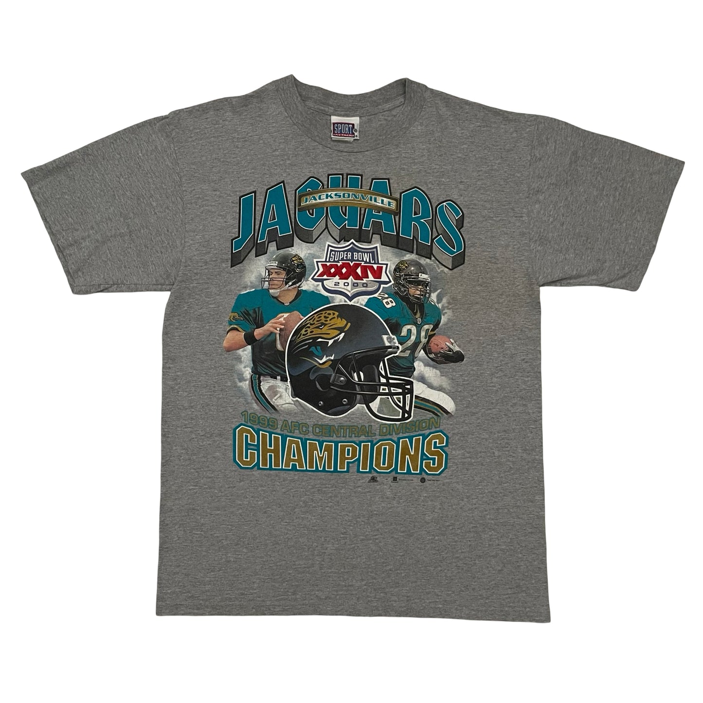 Vintage Jacksonville Jaguars 1999 Brunell Taylor shirt size LARGE