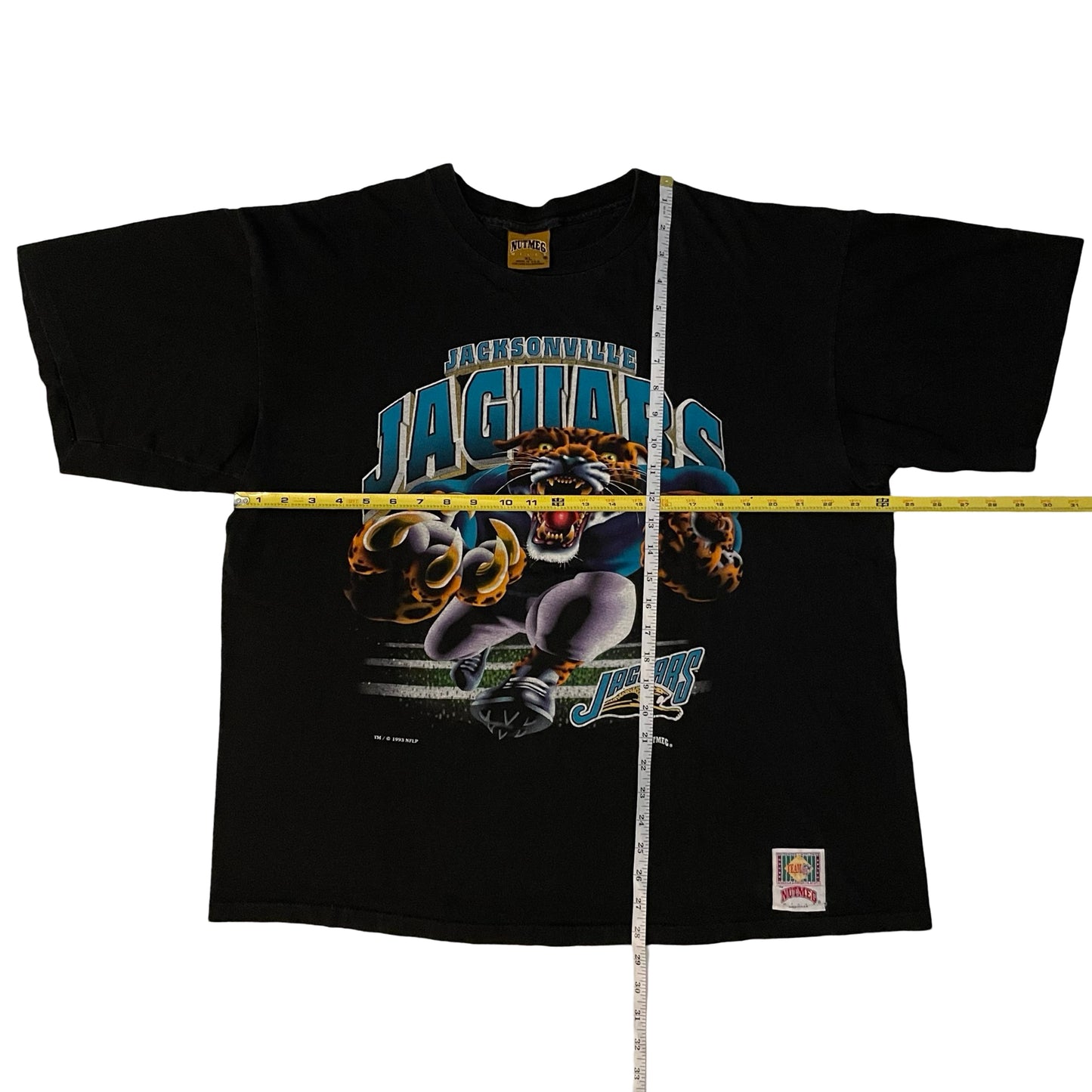 Vintage Jacksonville Jaguars 1993 banned logo NUTMEG shirt size XL