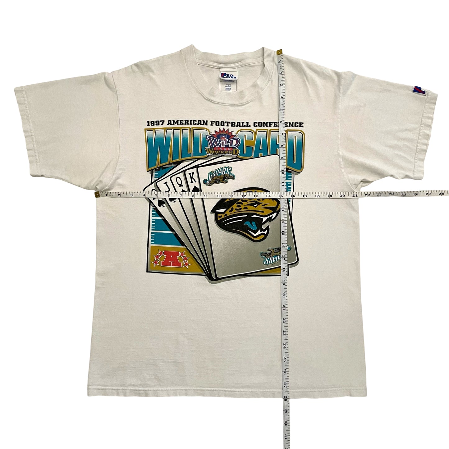 Vintage Jacksonville Jaguars 1997 PRO PLAYER Wild Card shirt size LARGE