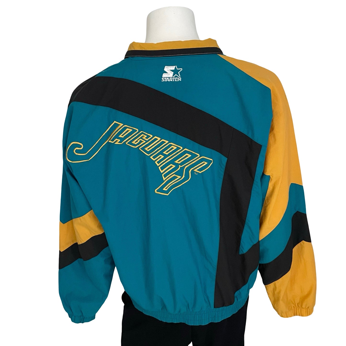 Vintage Jacksonville Jaguars banned logo STARTER windbreaker size LARGE