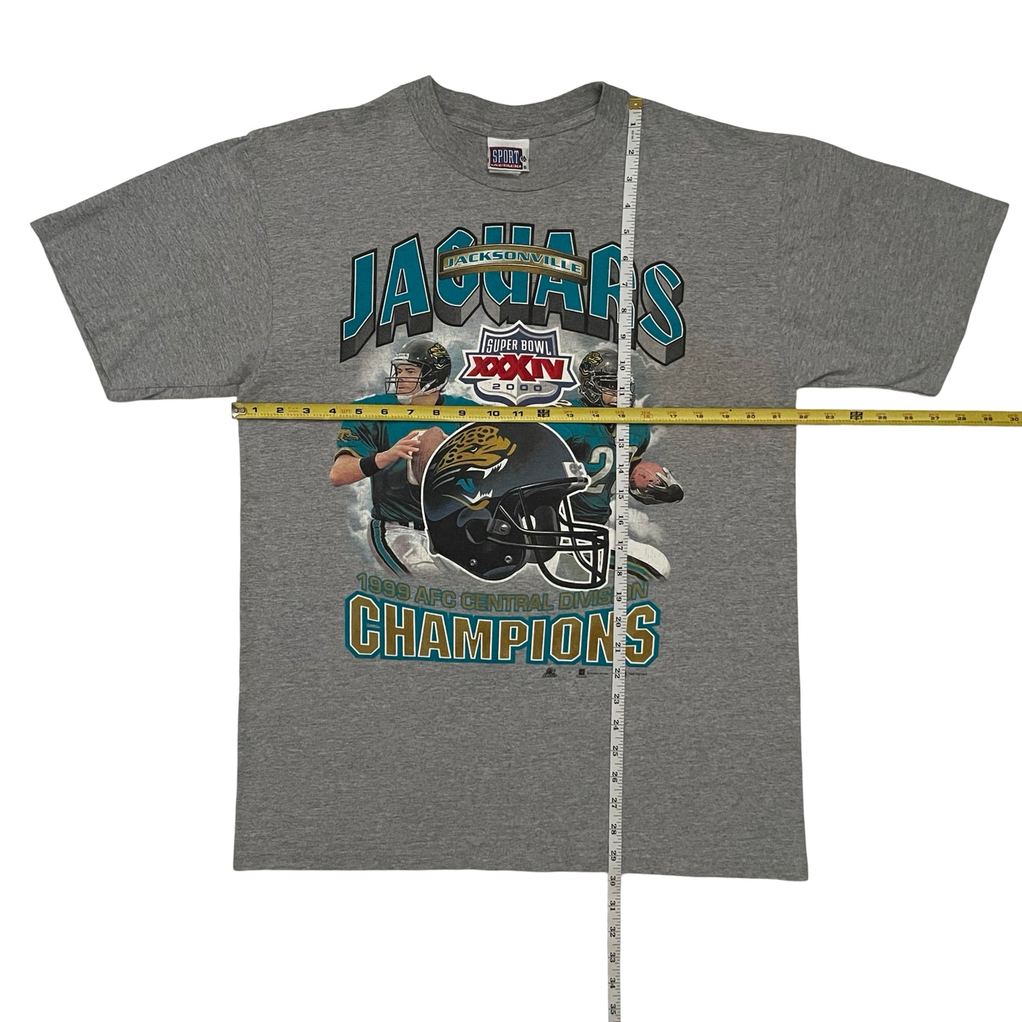 Vintage Jacksonville Jaguars 1999 Brunell Taylor shirt size LARGE