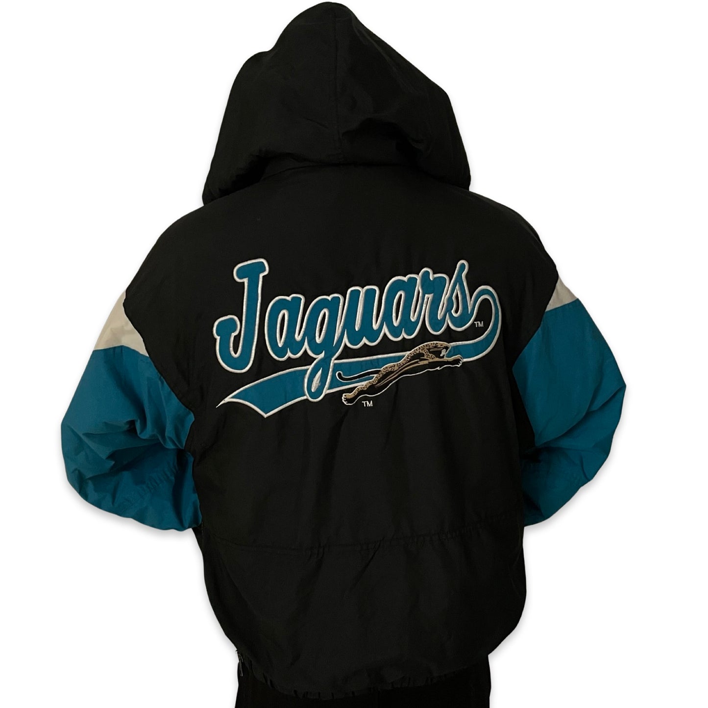 Vintage Jacksonville Jaguars LOGO 7 banned logo jacket size LARGE