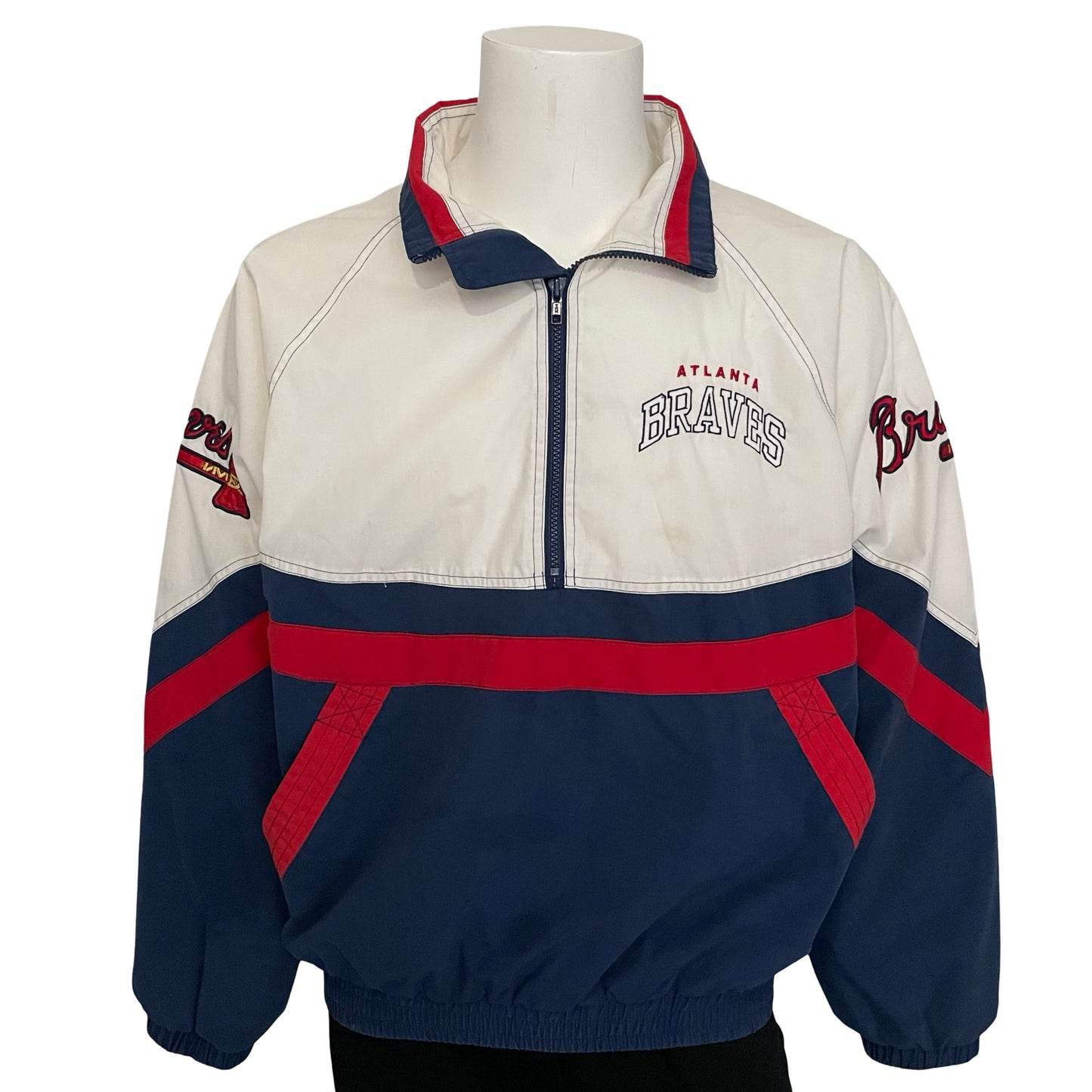 Vintage Atlanta Braves STARTER windbreaker size LARGE