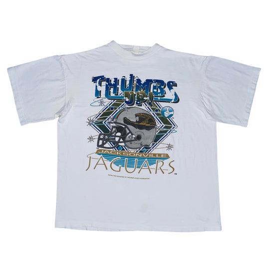 Vintage Jacksonville Jaguars RARE banned logo Thumbs Up shirt size XL