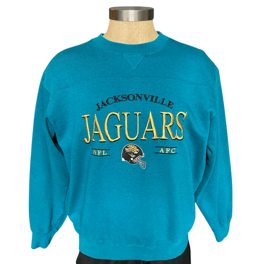 Vintage Jacksonville Jaguars embroidered sweatshirt size MEDIUM