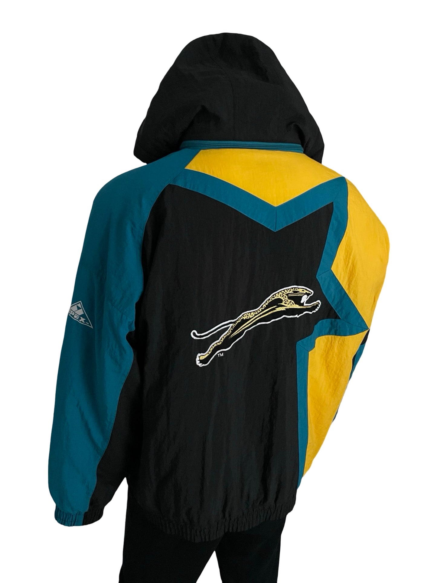 Vintage Jacksonville Jaguars RARE banned logo APEX jacket size XL