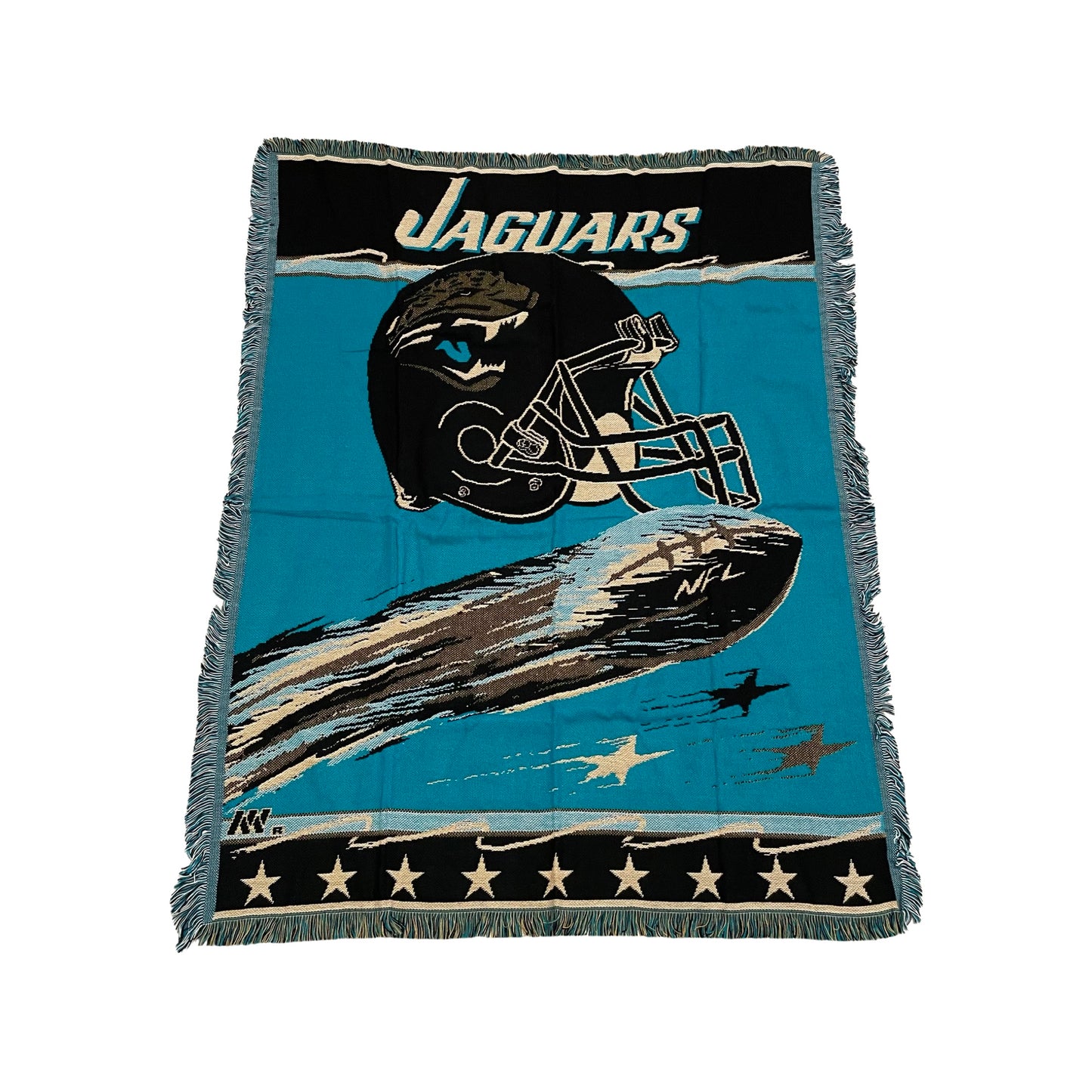 Vintage Jacksonville Jaguars DEADSTOCK jacquard blanket